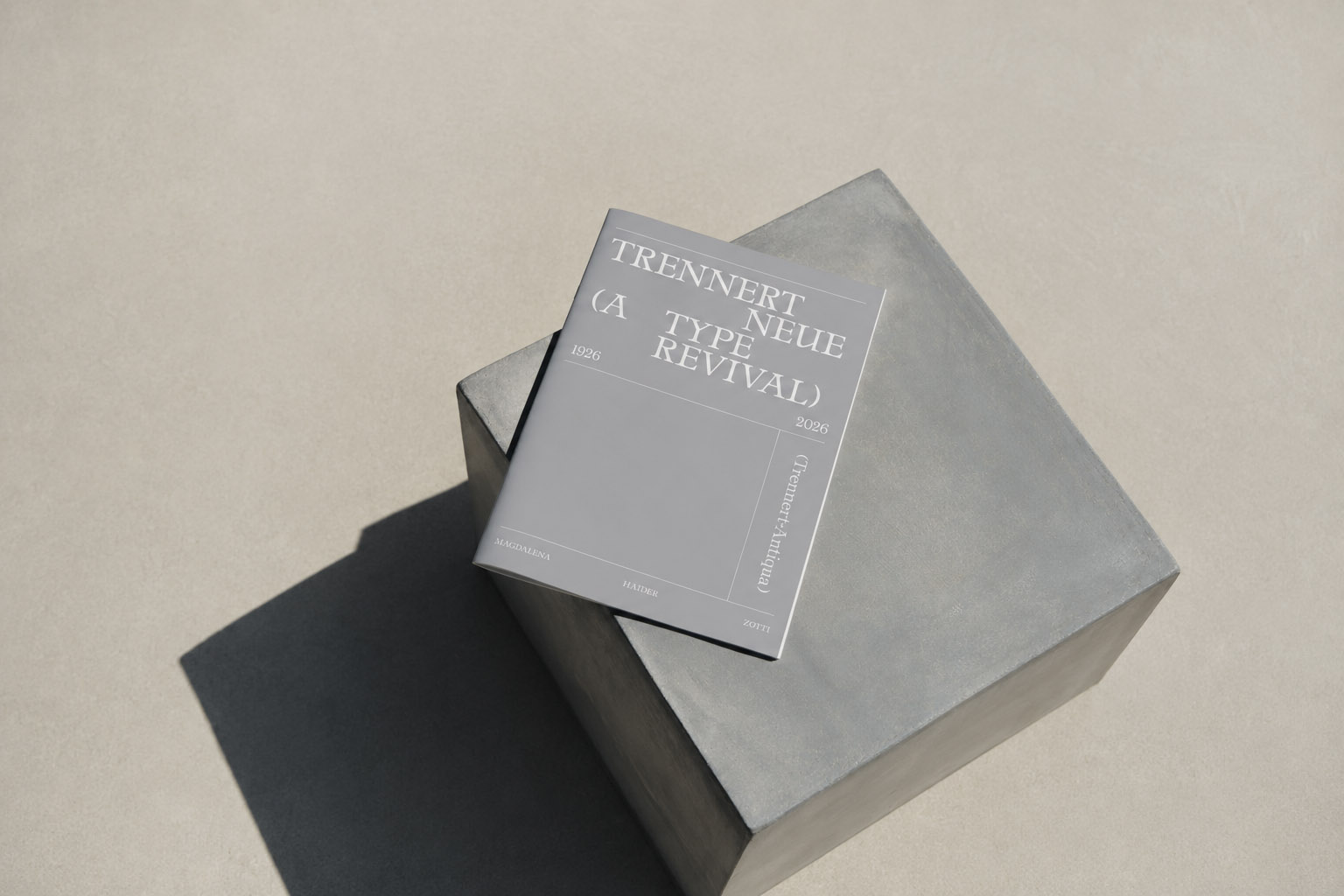 Trennert Antiqua – Process Book